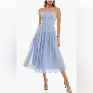 NWOT Socialite Fit & Flare Corset Maxi Dress